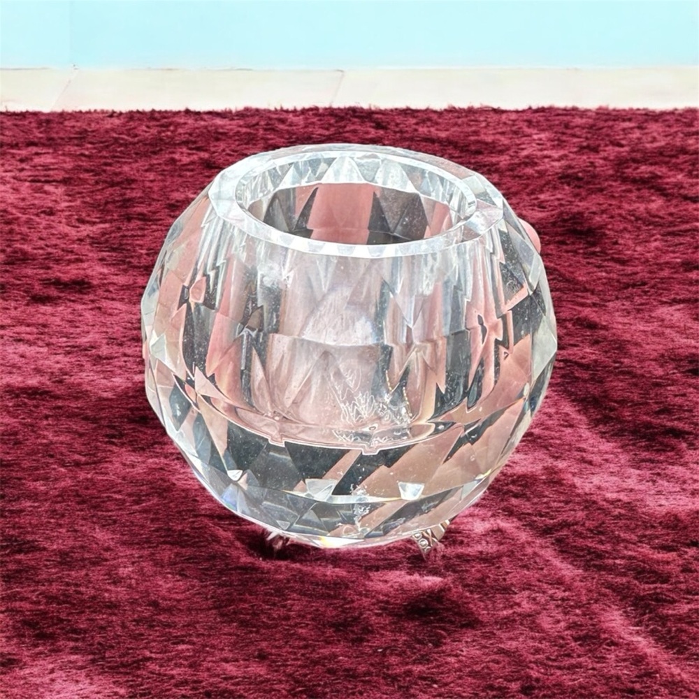 Oleg Cassini Crystal Votive Candle Holder